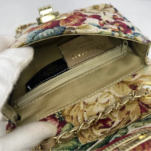 Persaman New York Tapestry Floral Shoulder Bag w/ Chain Strap - Picture 4 of 15